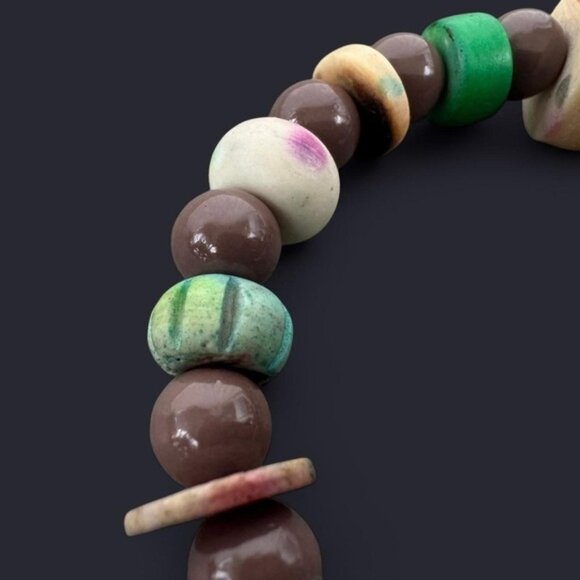 Brown Mixed Bead Boho Bracelet - Picture 3 of 6